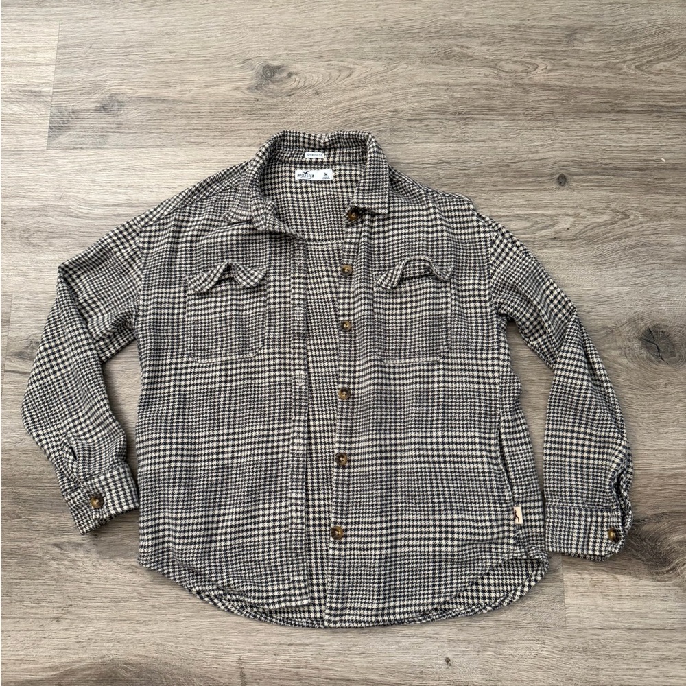 Hollister boyfriend fit shacket